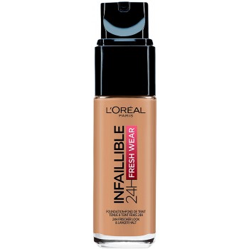 L'Oréal Paris Make-up designer 24H Fresh Wear Base de Maquillaje de Larga Duración , Tono 200 Sable Doré- 30 ml