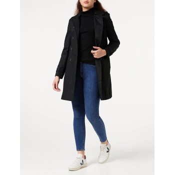 Marca Amazon - find. Gabardina Corta Estilo Trench para Mujer