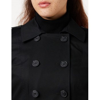 Marca Amazon - find. Gabardina Corta Estilo Trench para Mujer