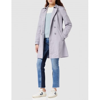 Marca Amazon - find. Gabardina Corta Estilo Trench para Mujer