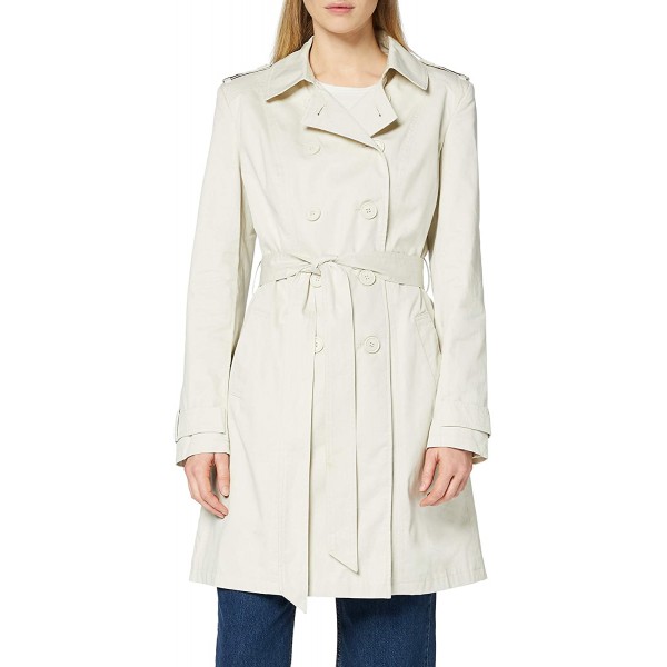 Marca Amazon - find. Gabardina Corta Estilo Trench para Mujer