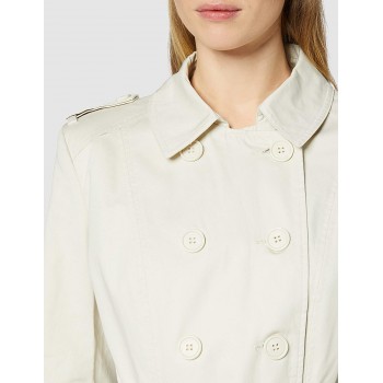 Marca Amazon - find. Gabardina Corta Estilo Trench para Mujer