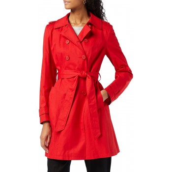 Marca Amazon - find. Gabardina Corta Estilo Trench para Mujer