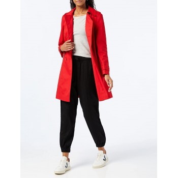 Marca Amazon - find. Gabardina Corta Estilo Trench para Mujer