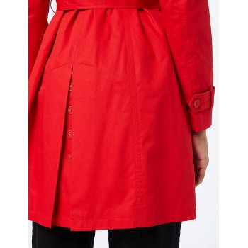 Marca Amazon - find. Gabardina Corta Estilo Trench para Mujer