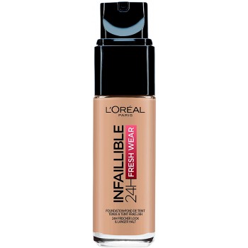 L'Oréal Paris Make-up designer 24H Fresh Wear Base de Maquillaje de Larga Duración , Tono 200 Sable Doré- 30 ml