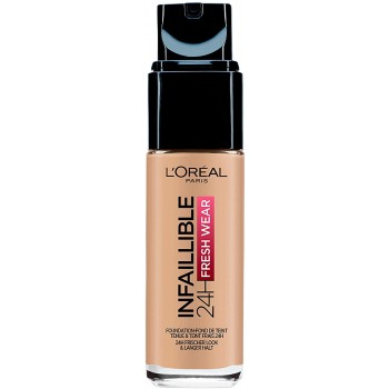 L'Oréal Paris Make-up designer 24H Fresh Wear Base de Maquillaje de Larga Duración , Tono 200 Sable Doré- 30 ml