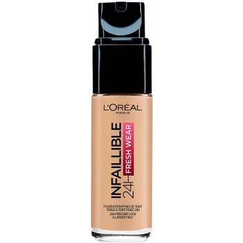 L'Oréal Paris Make-up designer 24H Fresh Wear Base de Maquillaje de Larga Duración , Tono 200 Sable Doré- 30 ml