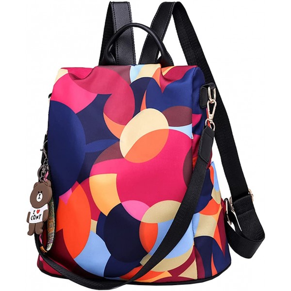 shepretty Mochila Oxford antirrobo Impermeable para Mujer, 5AL911 Arco Iris