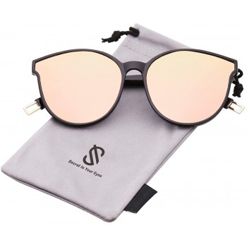 SOJOS gafas de sol redondas de moda para mujeres hombres de gran tamaño vintage sombras SJ2057