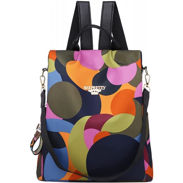 shepretty Mochila Oxford antirrobo Impermeable para Mujer, 5AL911 Arco Iris