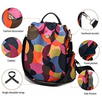 shepretty Mochila Oxford antirrobo Impermeable para Mujer, 5AL911 Arco Iris