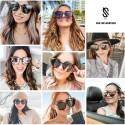 SOJOS gafas de sol redondas de moda para mujeres hombres de gran tamaño vintage sombras SJ2057