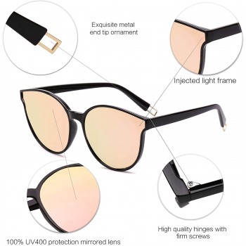 SOJOS gafas de sol redondas de moda para mujeres hombres de gran tamaño vintage sombras SJ2057