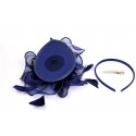 HIDOLL Diadema Fascinator Sombrero Pluma Semicircular Sombrero Tocado Banquete Novia Adornos para el Cabello