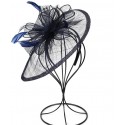 HIDOLL Diadema Fascinator Sombrero Pluma Semicircular Sombrero Tocado Banquete Novia Adornos para el Cabello