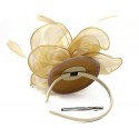 HIDOLL Diadema Fascinator Sombrero Pluma Semicircular Sombrero Tocado Banquete Novia Adornos para el Cabello