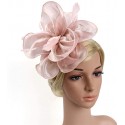 HIDOLL Diadema Fascinator Sombrero Pluma Semicircular Sombrero Tocado Banquete Novia Adornos para el Cabello