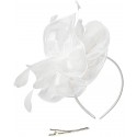 HIDOLL Diadema Fascinator Sombrero Pluma Semicircular Sombrero Tocado Banquete Novia Adornos para el Cabello