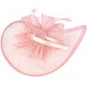 HIDOLL Diadema Fascinator Sombrero Pluma Semicircular Sombrero Tocado Banquete Novia Adornos para el Cabello