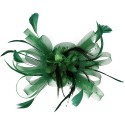 HIDOLL Diadema Fascinator Sombrero Pluma Semicircular Sombrero Tocado Banquete Novia Adornos para el Cabello