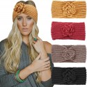 DRESHOW 4 Piezas Diadema Mujer Invierno Diadema Cabeza Anchas Cabello Turbante Banda Accesorio Pelo para Mujer