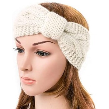 DRESHOW 4 Piezas Diadema Mujer Invierno Diadema Cabeza Anchas Cabello Turbante Banda Accesorio Pelo para Mujer