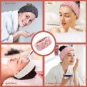 3 Diademas Faciales de Spa para Maquillaje y Lavar Cara Banda Facial de Cabeza para Spa Yoga Ducha Envoltura Elástica para Cabe