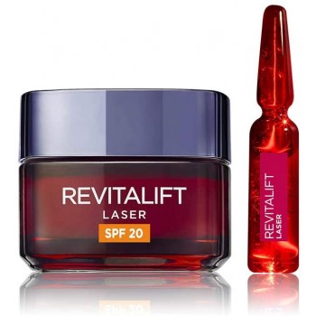 L'Oréal Paris Revitalift Láser Ampollas Efecto Peeling, Para 7 Días, Con Ácido Glicólico, 7 Unidades, 1,3 ml