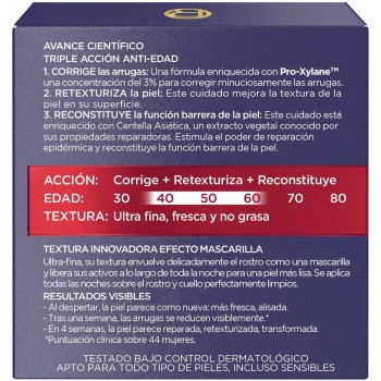 L'Oréal Paris Crema de Día Anti-Edad Intensiva Revitalift Láser, Con Pro- Xylane Concrentrado, Corrige arrugas, retexturiza l