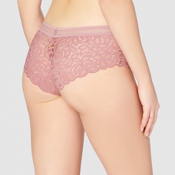 Iris & Lilly Mujer braga hipster de encaje, Pack de 2