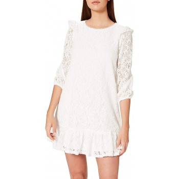 Springfield Vestido Lace Volantes Mujer