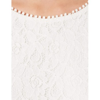 Springfield Vestido Lace Volantes Mujer