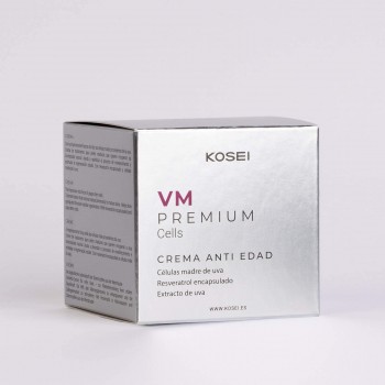 Kosei - VM Premium Cells - Crema Tratamiento Antiedad - 50 ml - Tratamiento Antiarrugas - Con Vitamina E - Efecto Reafirmante - 