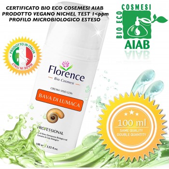 Grande 100ml. Bio Crema de Baba Caracol. Hidratante facial con Ácido Hialurónico y Vitamin C. 20+ Ingredientes Antiedad y Anti