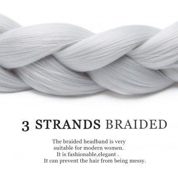 SEGO Diademas Trenzadas Elásticas Mujer Pelo Sintético Se Ve Natural [Castaño Claro] Extensiones de Cabello Accesorios Braid 